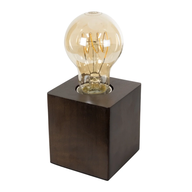 WOODBOX 99406 Μοντέρνο Επιτραπέζιο Φωτιστικό Πορτατίφ με Ντουί 1 x E27 AC 220-240V IP20 - Καφέ - M8 x Π8 x Υ8cm WOODBOX 99406 Μοντέρνο Επιτραπέζιο Φωτιστικό Πορτατίφ με Ντουί 1 x E27 AC 220-240V IP20 - Καφέ - M8 x Π8 x Υ8cm
