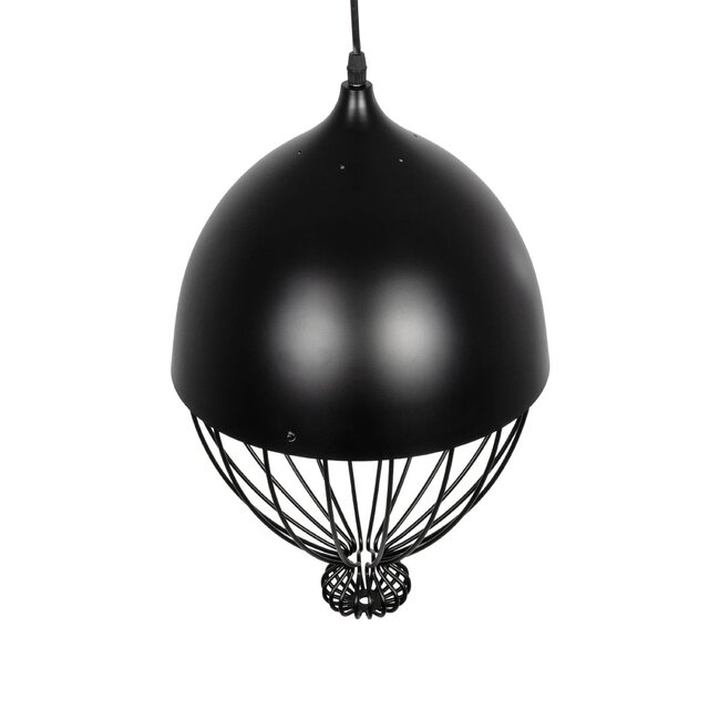 CANARIO 999-0111 Vintage Κρεμαστό Φωτιστικό Οροφής με Ντουί 1 x E27 AC 220-240V IP20 - Μαύρο - Μ28 x Π28 x Υ47cm - 6