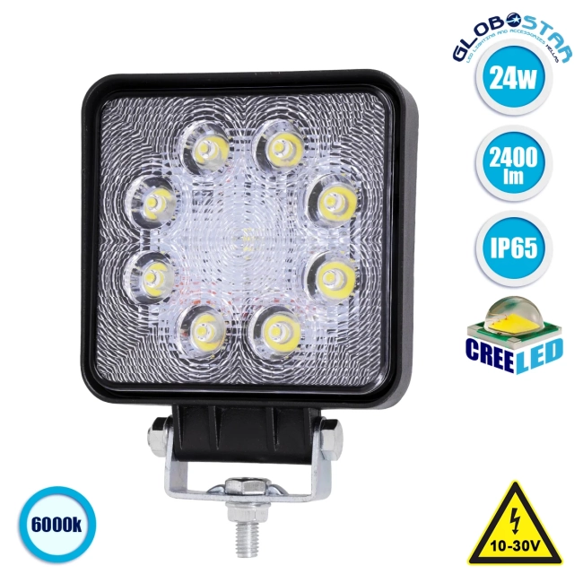85402 PRO Series Προβολέας Εργασίας - Working Light για Αυτοκίνητα & Φορτηγά LED CREE XBD 24W 2400lm DC 10-30V Αδιάβροχο IP65 Ψυχρό Λευκό 6000K