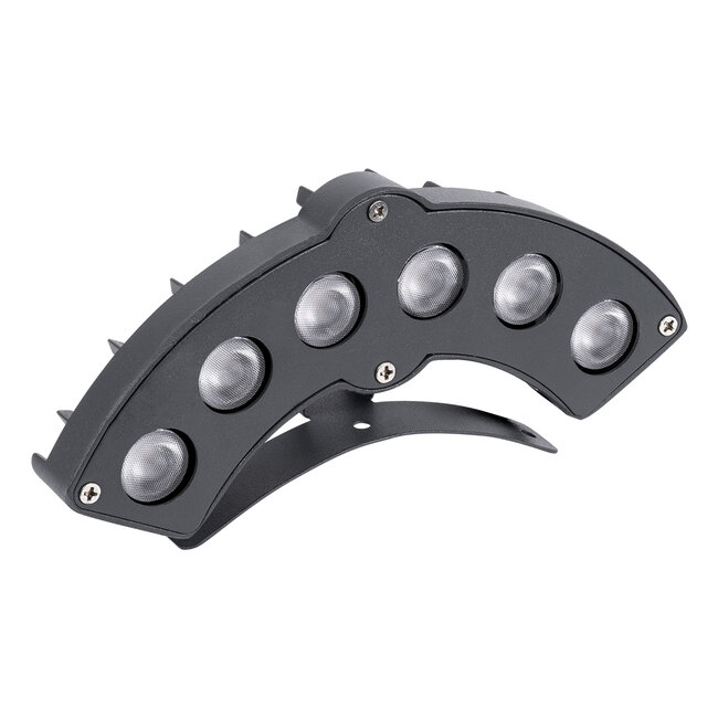 TREELIGHT-GINA 90679 Κυρτή Μπάρα Φωτισμού Wall Washer Ειδική για Φυτά - Δέντρα LED 6W 660lm 30° DC 24V Αδιάβροχο IP65 Μ18 x Π3.5 x Υ7cm Θερμό Λευκό 3000K - Γκρι Ανθρακί - 3 Years Warranty