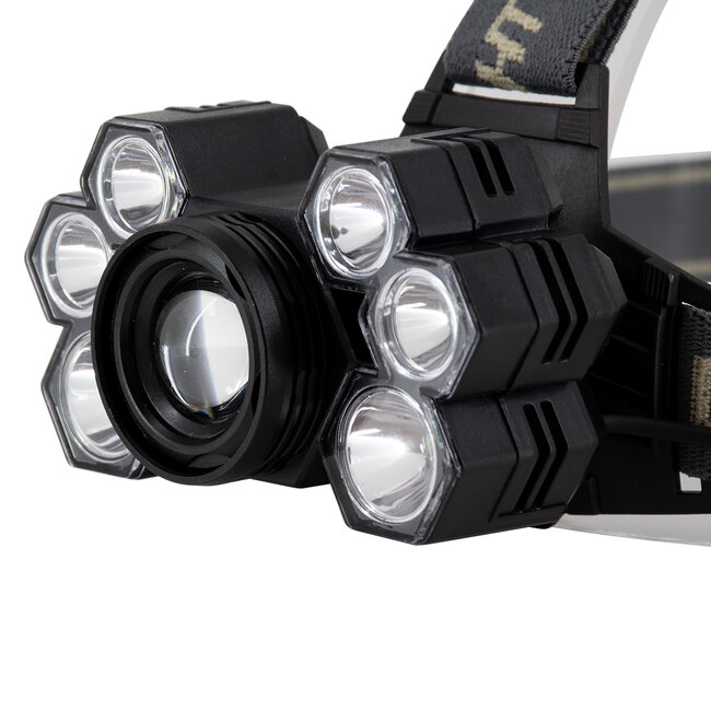 79061 Φακός Κεφαλής Επαναφορτιζόμενος Zoom LED CREE XML2-T6 Chip 90 Watt 9000lm με 2 x 18650 Μπαταρίες 13600mAh Ψυχρό Λευκό 6000K - 5 79061 Φακός Κεφαλής Επαναφορτιζόμενος Zoom LED CREE XML2-T6 Chip 90 Watt 9000lm με 2 x 18650 Μπαταρίες 13600mAh Ψυχρό Λευκό 6000K - 5