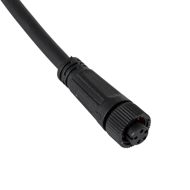 90777 Καλώδιο Τροφοδοσίας από DC Male σε Ατερμάτιστο Καλώδιο για RGB Spot & Wall Washer Μαύρο Μ1.5 x Π1.5 x Y20cm