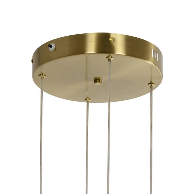 kelvo® VENOM KLV-101-0204 Κρεμαστό Φωτιστικό Οροφής LED 150W 15000lm 120° AC 220-240V IP20 Ρυθμιζόμενο Λευκό CCT με Χειριστήριο από 2700K έως 6000K Dimmable - Lumileds SMD Chip - Χρυσό Πλατίνα - Μ150 x Π90 x Υ60cm - 3 Χρόνια Εγγύηση - 7