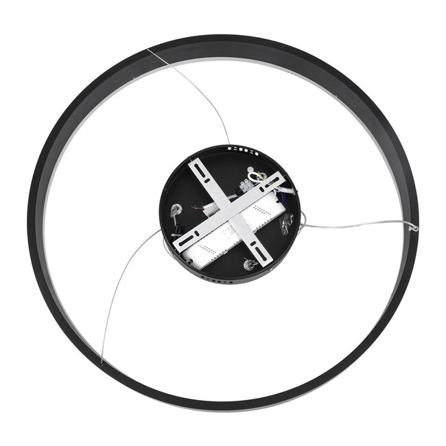kelvo® VENOM KLV-101-0187 Κρεμαστό Φωτιστικό Οροφής LED 45W 4500lm 120° AC 220-240V IP20 Ρυθμιζόμενο Λευκό CCT με Χειριστήριο από 2700K έως 6000K Dimmable - Lumileds SMD Chip - Μαύρο Ματ - Μ60 x Π60 x Υ6.5cm - 3 Χρόνια Εγγύηση - 8