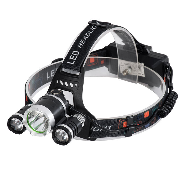 69926 Φορητός Φακός Κεφαλής Επαναφορτιζόμενος LED Luminus 1 x CREE XM-L2 T6 & 2 XPE LED CHIP x 30W 3000lm 60° Μοιρών με 2 x 18650 Μπαταρία 4400mAh USB 2.0 - 4 Modes - Αδιάβροχο IP54 Ψυχρό Λευκό 6000K Μ7.5 x Π7 x Υ6cm - 2 69926 Φορητός Φακός Κεφαλής Επαναφορτιζόμενος LED Luminus 1 x CREE XM-L2 T6 & 2 XPE LED CHIP x 30W 3000lm 60° Μοιρών με 2 x 18650 Μπαταρία 4400mAh USB 2.0 - 4 Modes - Αδιάβροχο IP54 Ψυχρό Λευκό 6000K Μ7.5 x Π7 x Υ6cm - 2