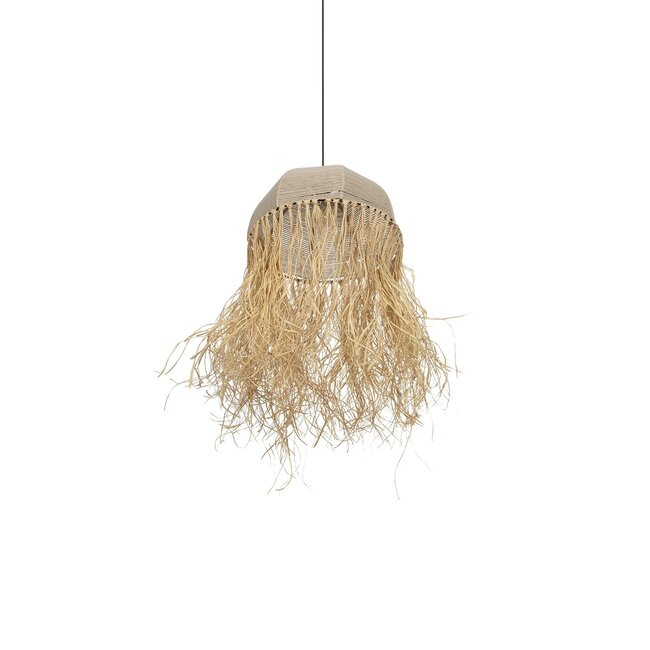 PLUVIA 205-0081 Boho Κρεμαστό Φωτιστικό Οροφής με Ντουί 1 x E27 AC 220-240V IP20 - Μπεζ - M40 x Π40 x Υ70cm - 6