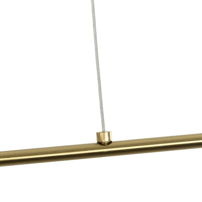 kelvo® GLOW KLV-101-0177 Κρεμαστό Φωτιστικό Οροφής LED 15W 1500lm 360° AC 220-240V IP20 Ρυθμιζόμενο Λευκό CCT με Χειριστήριο από 2700K έως 6000K Dimmable - Lumileds SMD Chip - Χρυσό Πλατίνα - Μ120 x Π3 x Υ17cm - 3 Χρόνια Εγγύηση - 9