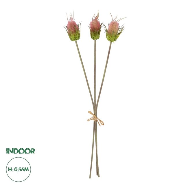 Artificial Garden PINK VELVET FRUIT BOUQET 21377 Τεχνητό Διακοσμητικό  Μπουκέτο Βερμπάσκο Y56cm