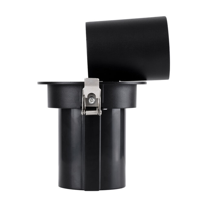 VIRGO-M 60309 Χωνευτό LED Spot Downlight TrimLess Φ11cm 12W 1500lm 36° AC 220-240V IP20 Φ11cm x Υ11.5cm - Στρόγγυλο - Μαύρο - Θερμό Λευκό 2700K - Bridgelux COB - 5 Years Warranty - 8