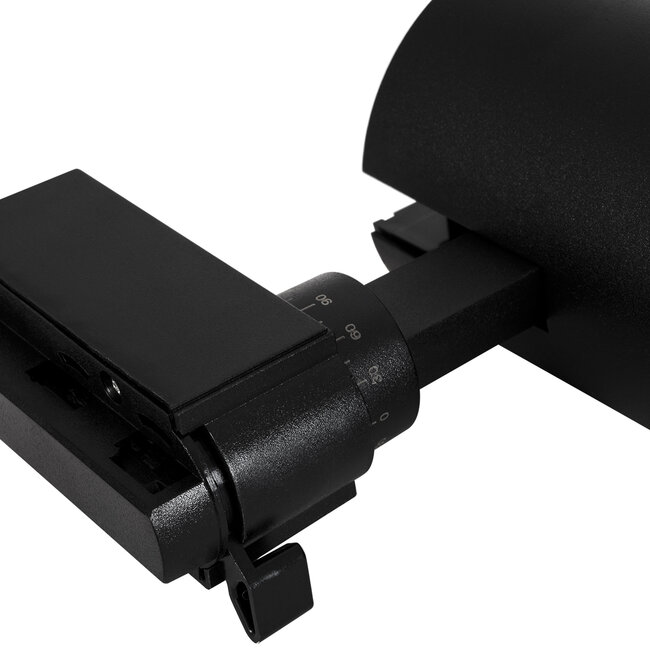 Globostar BEAMTRACK 60817 Μονοφασικό Φωτιστικό Σποτ Ράγας LED 30W 230V 3600lm 30° Acrylic HQ LENS AC 220-240V IP20 Φ7.4 x Υ17.9cm Θερμό Λευκό 3000k - EUROTRACKSystem 1L+1N - Μαύρο - Bridgelux Chip - TUV Certified Driver - 5 Χρόνια Εγγύηση - 8