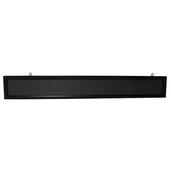 DISPLAY 90262 Κυλιόμενη Ψηφιακή Επιγραφή P10 Μονής Όψης LED AC 220-240V Αδιάβροχο IP54 Πράσινο - WiFi Control μέσω FK APP - Αισθητήρας Θερμοκρασίας & Υγρασίας - Μ168 x Π9 x Υ24cm - 2 Χρόνια Εγγύηση - 4