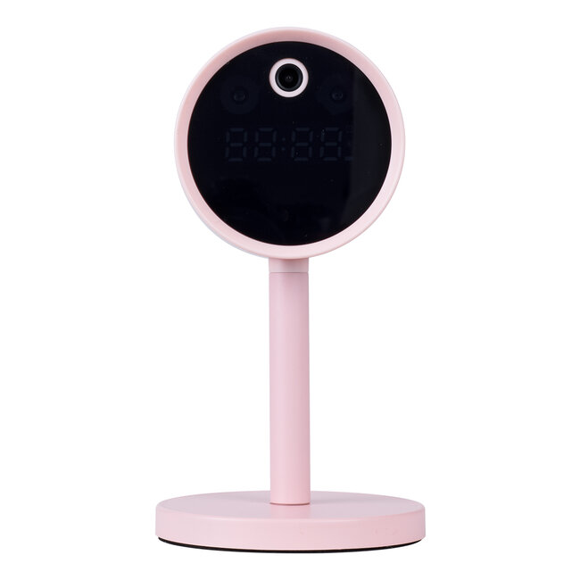 86007 Rechargeable Table Camera WiFi HD 1080P 160° 1500mAh Two Way Audio Motion Detection & Digital Clock - Επαναφορτιζόμενη Επιτραπέζια Κάμερα WiFi HD 1080P 160° 1500mAh Διπλή Κατέυθυνση Ομιλίας Ανιχνευτή Κίνησης & Ψηφιακό Ρολόι - Ροζ - 4
