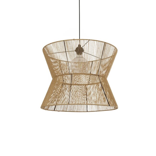 UPCONE 205-0056 Boho Κρεμαστό Φωτιστικό Οροφής με Ντουί 1 x E27 AC 220-240V IP20 - Μπεζ - M50 x Π50 x 43cm - 2