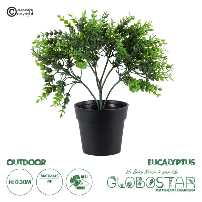 Artificial Garden EUCALYPTUS 20392 Τεχνητό Διακοσμητικό Φυτό Ευκάλυπτος Υ30cm
