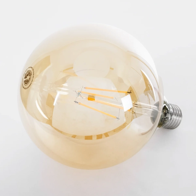 BUBBLE 99043 Λάμπα E27 G125 LED 8W 720lm 360° AC 220-240V IP20 Ultra Θερμό Λευκό 2200K Dimmable - Long Filament Chip - Μελί - Μ12.5 x Π12.5 x Υ18cm - 3 Χρόνια Εγγύηση BUBBLE 99043 Λάμπα E27 G125 LED 8W 720lm 360° AC 220-240V IP20 Ultra Θερμό Λευκό 2200K Dimmable - Long Filament Chip - Μελί - Μ12.5 x Π12.5 x Υ18cm - 3 Χρόνια Εγγύηση