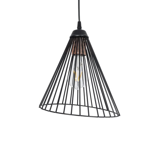 ARCWIRE LE-203-0015 Μοντέρνο Κρεμαστό Φωτιστικό Οροφής με Ντουί 1 x E27 AC 220-240V IP20 - Μαύρο - Μ25 x Π25 x Υ30cm - 11