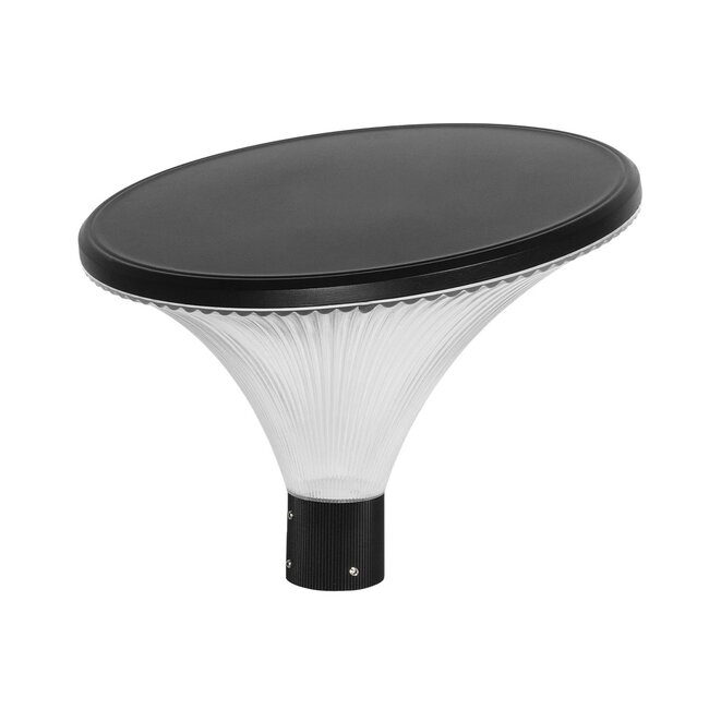 TOPIS GLB-103-0020 Φωτιστικό Κεφαλής Post Top Πλατείας/Πάρκου/Κήπου LED 50W 4500lm 360° AC 220-240V Αδιάβροχο IP65 Θερμό Λευκό 2700K - Sanan SMD Chip - Μαύρο Ματ - Μ50 x Π50 x Υ39cm - 3 Χρόνια Εγγύηση - 3