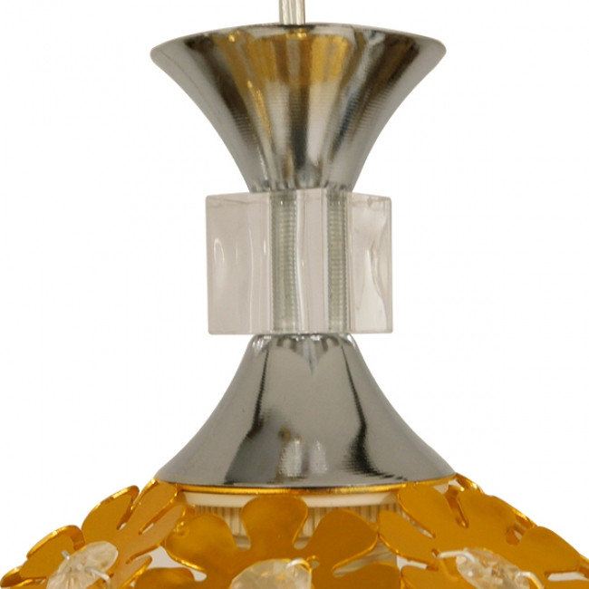 Μοντέρνο Κρεμαστό Φωτιστικό Οροφής Τρίφωτο Χρυσό Μεταλλικό με Κρύσταλλα Φ50  MARGARITA 01670 - 6
