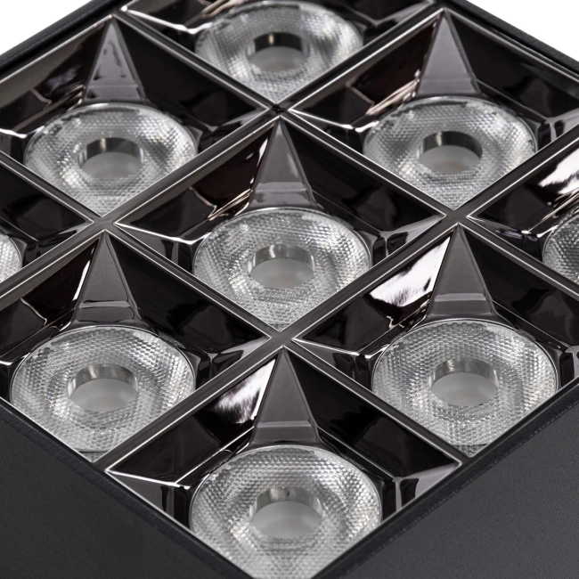 kelvoLUMINAR KLV-101-0341 Φωτιστικό Downlight Σποτ LED 30W 4200lm 36° AC 220-240V IP20 Φυσικό Λευκό 4500K - Osram SMD Chip & TÜV SÜD Driver - Μαύρο Ματ - Μ12 x Π12 x Υ6.6cm - 5 Χρόνια Εγγύηση - 4