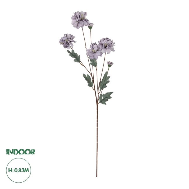 Artificial Garden PURPLE CHRYSANTHEMUM BRANCH 21303 Τεχνητό Διακοσμητικό Μωβ Κλαδί Χρυσάνθεμο Y83cm