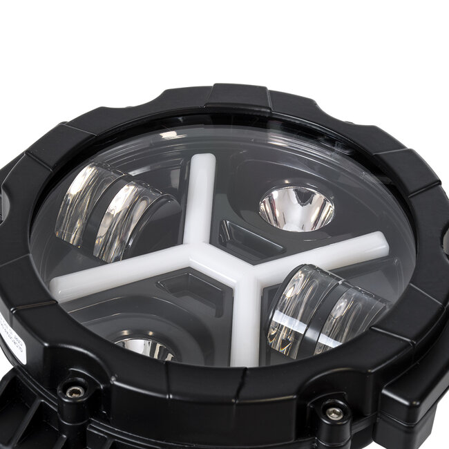 85416 Vehicle & JEEP Work Lights - Φώτα Εργασίας για Οχήματα και JEEP με X Light DRL & Φλας LED High Power 45W 4500lm DC 9-36V Αδιάβροχo IP68 Πορτοκαλί & Ψυχρό Λευκό 6000K M17.5 x Π8.5 x Υ20cm - 7