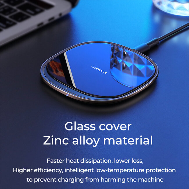 87181 JOYROOM Originals JR-A23 Τετράγωνη Μαγνητική Βάση Κινητού Αυτοκινήτου Ασύρματη Φόρτιση MagSafe Max 15W Wireless Charging Pad (Qi) Σταθερή με Αυτοκόλλητη Ταινία Λευκό - 3