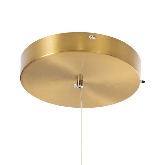 kelvo® KIBOO KLV-101-0262 Κρεμαστό Φωτιστικό Οροφής LED 36W 3600lm 360° AC 220-240V IP20 Ρυθμιζόμενο Λευκό CCT με Χειριστήριο από 2700K έως 6000K Dimmable - Lumileds SMD Chip - Χρυσό Πλατίνα - Μ40 x Π40 x Υ40cm - 3 Χρόνια Εγγύηση - 9
