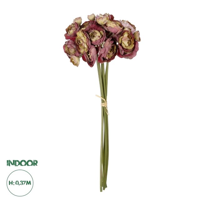 Artificial Garden PINK CAMELA BOUQUET 21299 Τεχνητό Διακοσμητικό Μπουκέτο Ρόζ Καμέλια Y37cm