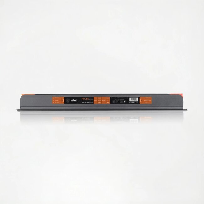 kelvo® PULSE KLV-107-0004 Ultra Slim Τροφοδοτικό/Μετασχηματιστής Class I PELV 120W 5A AC 220-240V σε DC 24V IP20 - Γκρι Ανθρακί Ματ - Μ25 x Π2.6 x Υ2.4cm - 5 Χρόνια Εγγύηση - 3