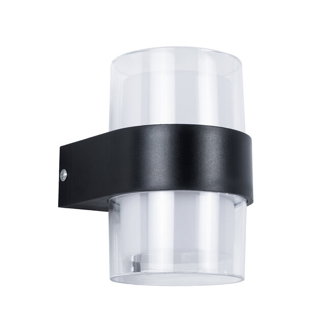 EMPIRE 60776  Φωτιστικό Τοίχου - Απλίκα Εσωτερικού/Εξωτερικού Χώρου LED 10W 1050lm 120° AC175-265V Αδιάβροχο IP65 - Πλαστικό Σώμα - Φυσικό λευκό 4500K - Μ13.5 x Π11 x Υ9.5cm - Μαύρο