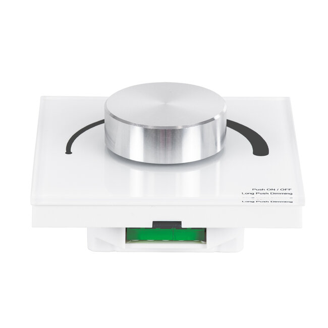 71454 S1-K SKYDANCE AC Smart RF 2.4Ghz & Ροοστάτη - Push ON/OFF Triac Dimming AC100-240V σε AC100-240V 1 x 1.5A 360W - Max 1.5A 360W - IP20 - Λευκό Σώμα - Μ8.5 x Π8.5 x Υ5cm - 5 Years Warranty - 5