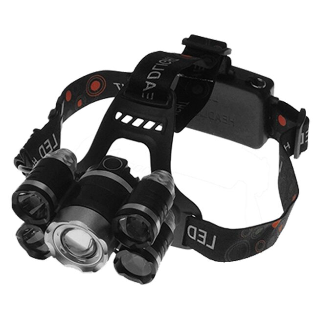 79059 Φακός Κεφαλής Επαναφορτιζόμενος LED CREE XML2-T6 Chip 50 Watt 5000 lm με 2 x 18650 Μπαταρίες 5200Mah Ψυχρό Λευκό 6000 K - 3 79059 Φακός Κεφαλής Επαναφορτιζόμενος LED CREE XML2-T6 Chip 50 Watt 5000 lm με 2 x 18650 Μπαταρίες 5200Mah Ψυχρό Λευκό 6000 K - 3