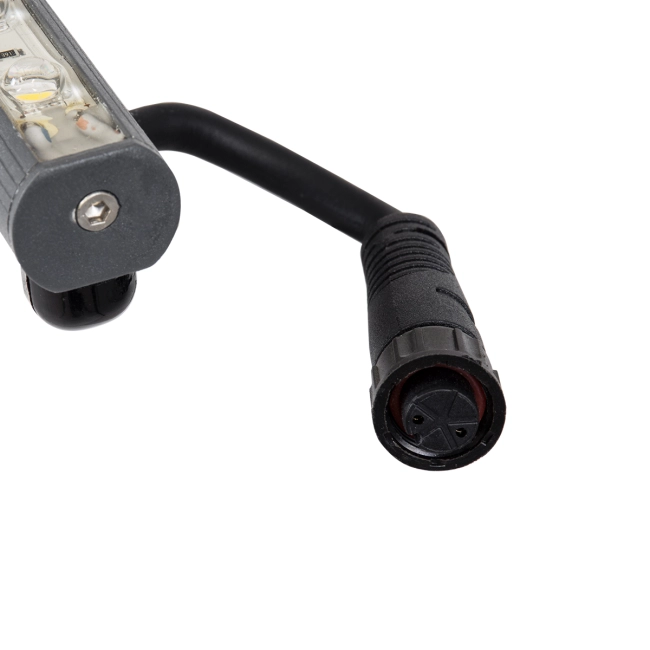 WASHERSTELLAR 90575 Μπάρα Φωτισμού Wall Washer LED 12W 1320lm 30° DC 24V Αδιάβροχο IP67 Θερμό Λευκό 2700K Dimmable - Bridgelux SMD Chip - Γκρι Ανθρακί - Μ100 x Π2 x Υ1.8cm - 3 Χρόνια Εγγύηση - 10