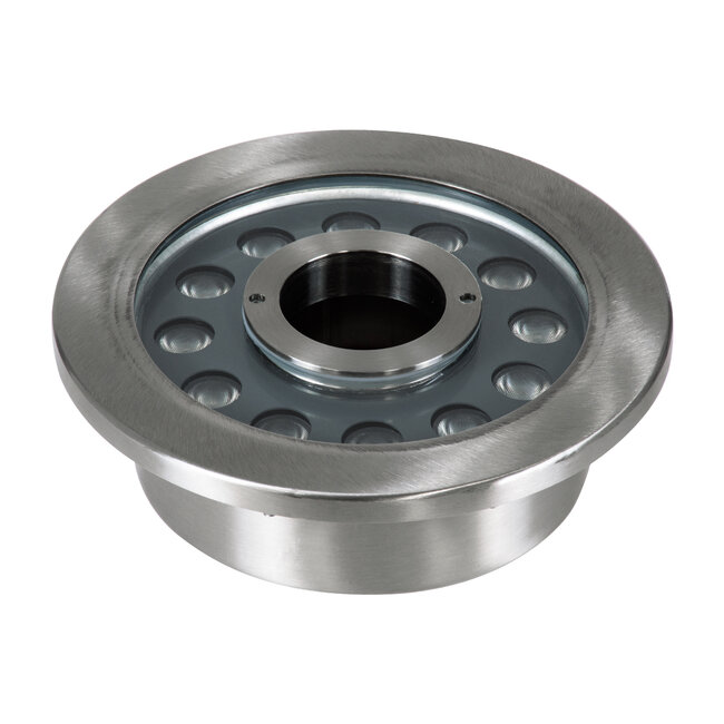 UNDERWATER-DENIS 90439 Υποβρύχιο Χωνευτό Φωτιστικό Σποτ Ειδικό για Σιντριβάνια - Πισίνες - Τζακούζι LED 12W 1200lm 30° DC 24V Αδιάβροχο IP68 Φ19.5 x Υ7.5cm Ψυχρό Λευκό 6000K - Ανοξείδωτο Ατσάλι SS304 - 3 Years Warranty