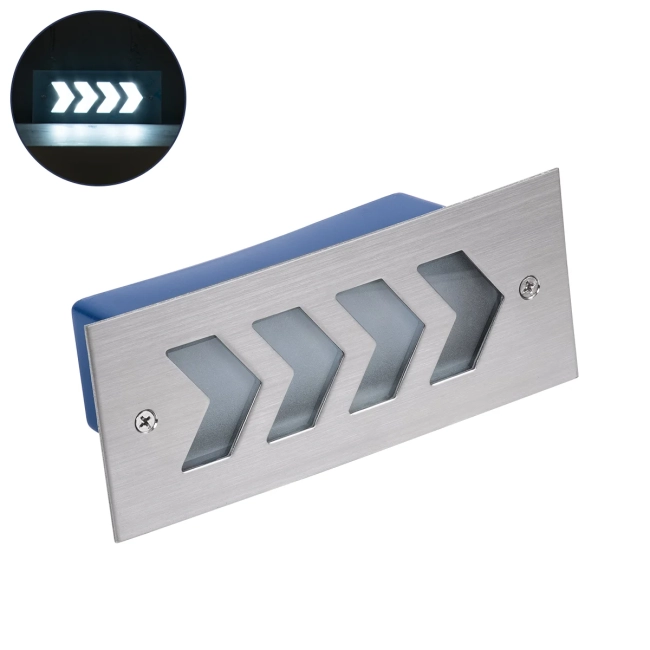 WALLLIGHT-ARINA 90672 Χωνευτό Φωτιστικό Τοίχου LED 6W 720lm 120° DC 24V Αδιάβροχο IP67 Μ17 x Π7 x Υ5.5cm Ψυχρό Λευκό 6000K - Ανοξείδωτο Ατσάλι - 3 Years Warranty WALLLIGHT-ARINA 90672 Χωνευτό Φωτιστικό Τοίχου LED 6W 720lm 120° DC 24V Αδιάβροχο IP67 Μ17 x Π7 x Υ5.5cm Ψυχρό Λευκό 6000K - Ανοξείδωτο Ατσάλι - 3 Years Warranty