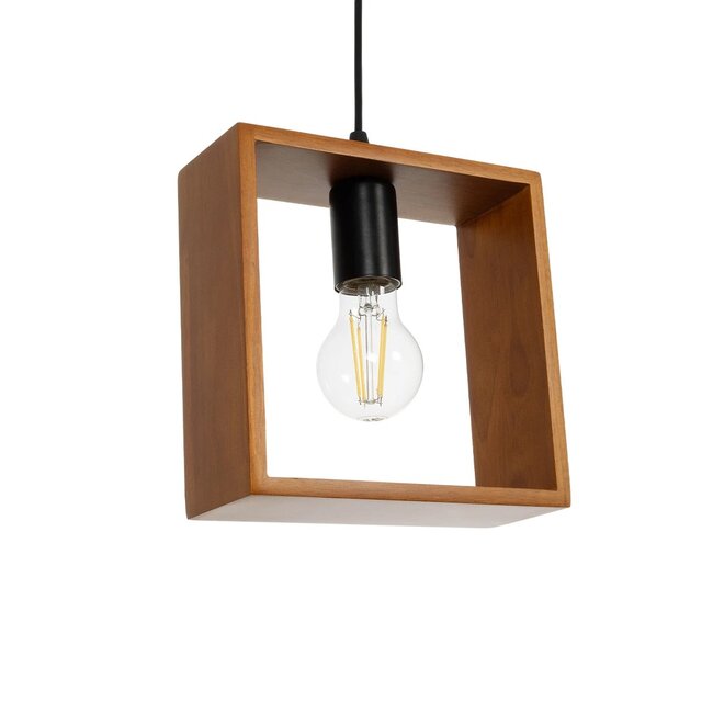 ELISE 999-0034 Μοντέρνο Κρεμαστό Φωτιστικό Οροφής με Ντουί 3 x E27 AC 220-240V IP20 - Καφέ & Μαύρο - Μ74 x Π9 x Υ40cm - 6