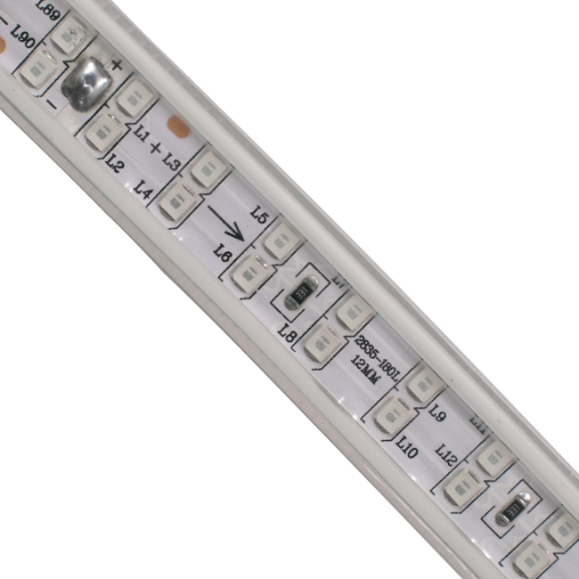 70514 Wide Ταινία Διπλής Σειράς Epistar LED SMD 2835 1m 24W/m 180LED/m 3144lm/m 120° DC 230V Αδιάβροχη IP68 Κόκκινο Dimmable - 4
