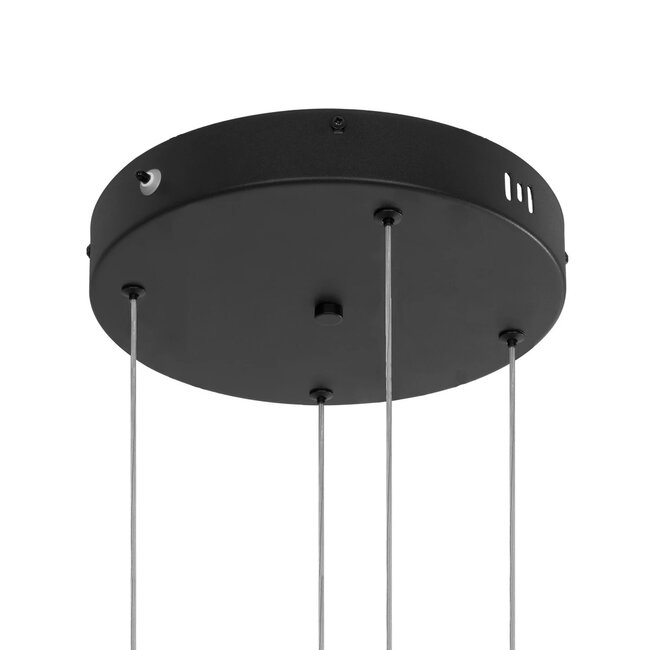 kelvo® VENOM KLV-101-0202 Κρεμαστό Φωτιστικό Οροφής LED 150W 15000lm 120° AC 220-240V IP20 Ρυθμιζόμενο Λευκό CCT με Χειριστήριο από 2700K έως 6000K Dimmable - Lumileds SMD Chip - Μαύρο Ματ - Μ150 x Π90 x Υ60cm - 3 Χρόνια Εγγύηση - 7