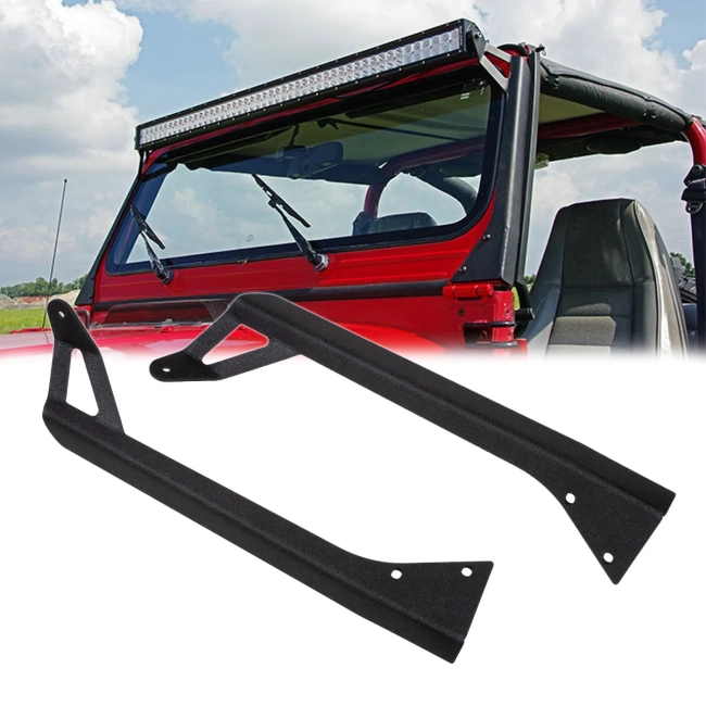 85560 ΣΕΤ 2 Βάσεις Στήριξης για 1 Μπάρα LED για JEEP WRANGLER YJ Μοντέλο από 1987 έως 1996 - 8