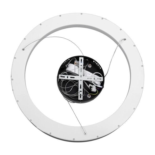 kelvo® SALEM KLV-101-0289 Κρεμαστό Φωτιστικό Οροφής LED 105W 10500lm 120° AC 220-240V IP20 Ρυθμιζόμενο Λευκό CCT με Χειριστήριο από 2700K έως 6000K Dimmable - Lumileds SMD Chip - Μαύρο Ματ - Μ60 x Π60 x Υ6cm - 3 Χρόνια Εγγύηση - 8