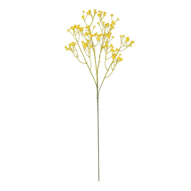 Artificial Garden YELLOW BRANCH BABY BREATH 21370 Τεχνητό Διακοσμητικό Κλαδί Κίτρινης Γυψοφίλης Y61cm