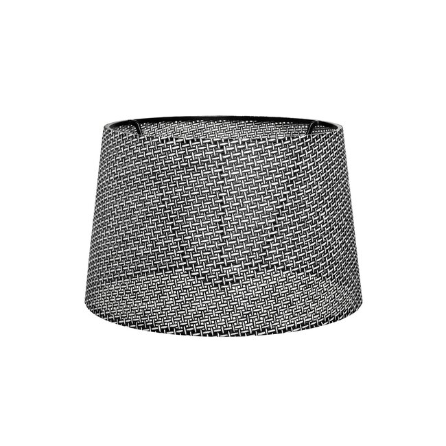 COVER 203-0262 Μοντέρνο Φωτιστικό Καπέλο Γκρί Διάτρητο Ύφασμα - Μ38 x Π38 x Υ30cm