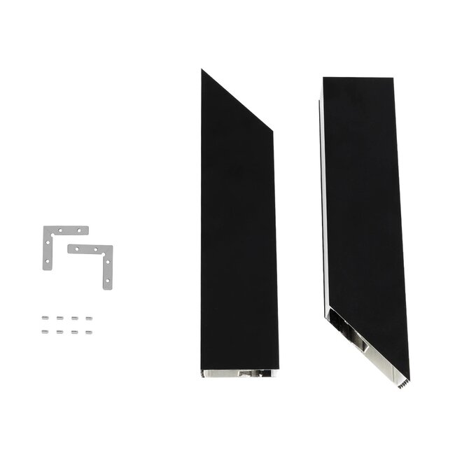 ALP-CORNER-IN90 BRIGHTRAIL 61781 Επιφανειακό / Κρεμαστό Προφίλ Αλουμινίου Γωνία με Λευκό Γαλακτερό Πατητό Κάλυμμα για Ταινίες LED IP20 - Μαύρο Ματ - Μ30 x Π5 x Υ7.5cm - 7