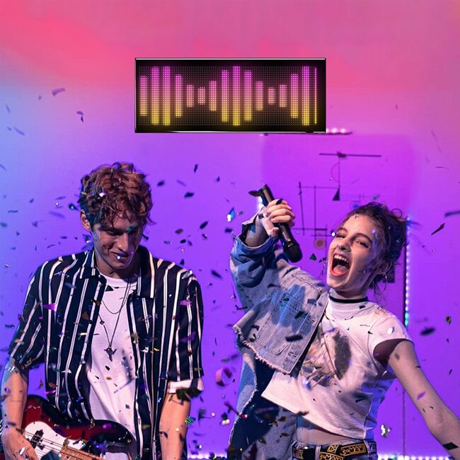 MATRIX GLB-106-0009 Εύκαμπτη Κυλιόμενη Ψηφιακή Επιγραφή 48x20cm P4.5 96x32 Pixel LED 10W AC 220-240V Αδιάβροχο IP65 Πολύχρωμο RGB - Bluetooth Control μέσω iPIXEL APP - Μ48 x Π0.24x Υ20cm - 2 Χρόνια Εγγύηση