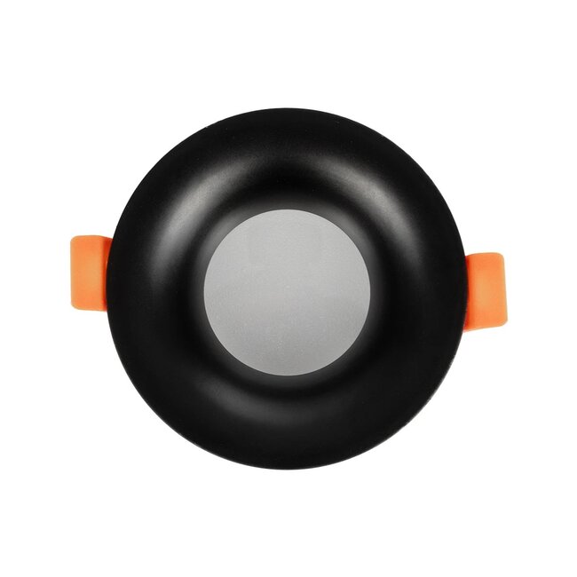 kelvo® LAMDA KLV-101-0044 Χωνευτό Φωτιστικό Downlight Σποτ Μπάνιου για Λάμπα MR16 με Ντουί GU10 AC 220-240V Αδιάβροχο IP65 - Μαύρο Ματ - Μ8.5 x Π8.5 x Υ3.5cm / Q7.5cm