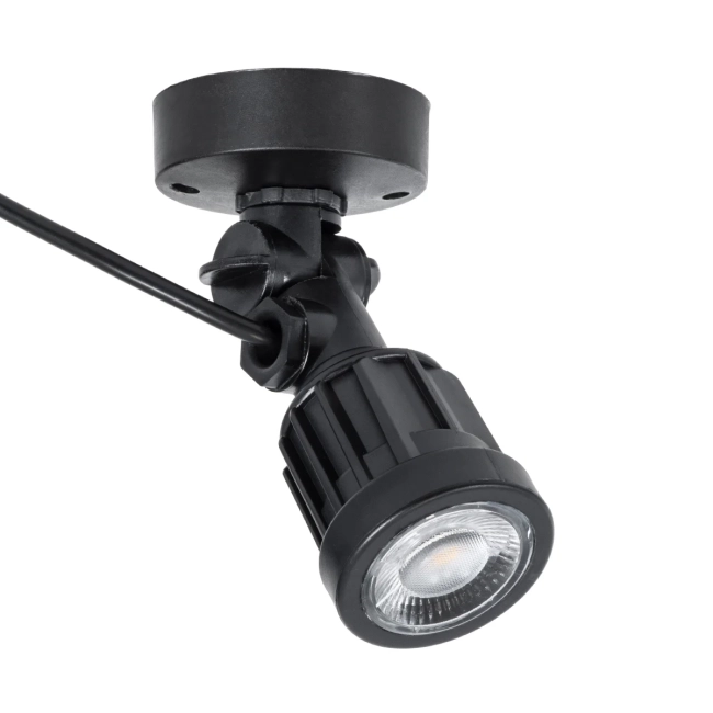  GARDENINI 61546 Φωτιστικό Σποτ LED 5W 650lm 38° DC 24V Αδιάβροχο IP68 Θερμό Λευκό 2700K Dimmable - Lumileds SMD Chip - Μαύρο - Μ7 x Π7 x Υ14.5cm - 3 Χρόνια Εγγύηση