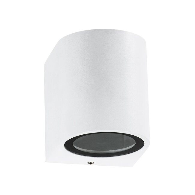 kelvo® MURANO KLV-101-0014 Φωτιστικό Τοίχου / Απλίκα για Λάμπα MR16 με Ντουί GU10 AC 220-240V Αδιάβροχο IP65 - Λευκό Ματ - Μ8 x Π8 x Υ7cm