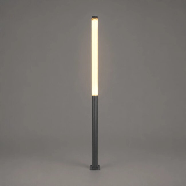 AXOR GLB-103-0015 Φωτιστικό Urban Πλατείας/Πάρκου LED 50W 4500lm 360° AC 220-240V Αδιάβροχο IP65 Θερμό Λευκό 2700K - Sanan SMD Chip - Γκρι Ανθρακί Ματ - Μ20 x Π20 x Υ300cm - 3 Χρόνια Εγγύηση - 2