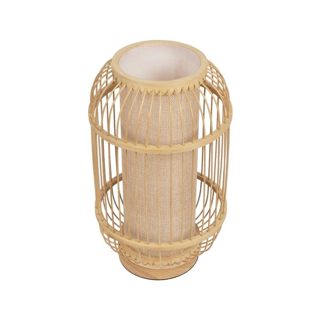 TULUM 02001 Boho Επιτραπέζιο Φωτιστικό Πορτατίφ με Ντουί 1 x E27 AC 220-240V IP20 - Μπεζ - Μ20 x Π20 x Υ32cm - 5