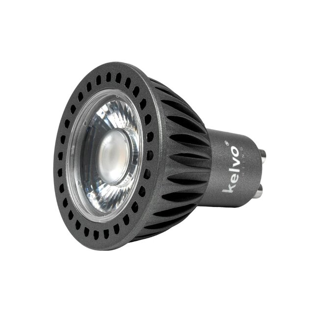 kelvo® KYRON DTW 15° KLV-103-0012 Σποτ GU10 MR16 LED 7W 770lm CRI (Ra) ≥ 90 15° AC 220-240V IP20 Θερμό Λευκό Dimmable με λειτουργία Dim-to-Warm 3000K→1800K - Bridgelux COB Chip - Γκρι Ανθρακί Ματ - Μ5 x Π5 x Υ5.7cm - 3 Χρόνια Εγγύηση